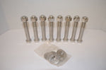 Stainless Steel Hex Cap Bolts with Nuts and Washers - 316L