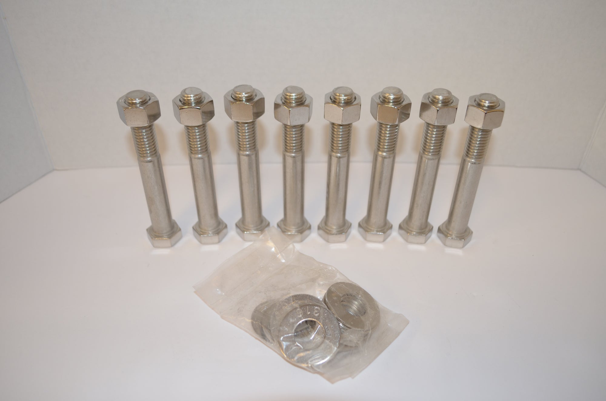 Stainless Steel Hex Cap Bolts with Nuts and Washers - 316L