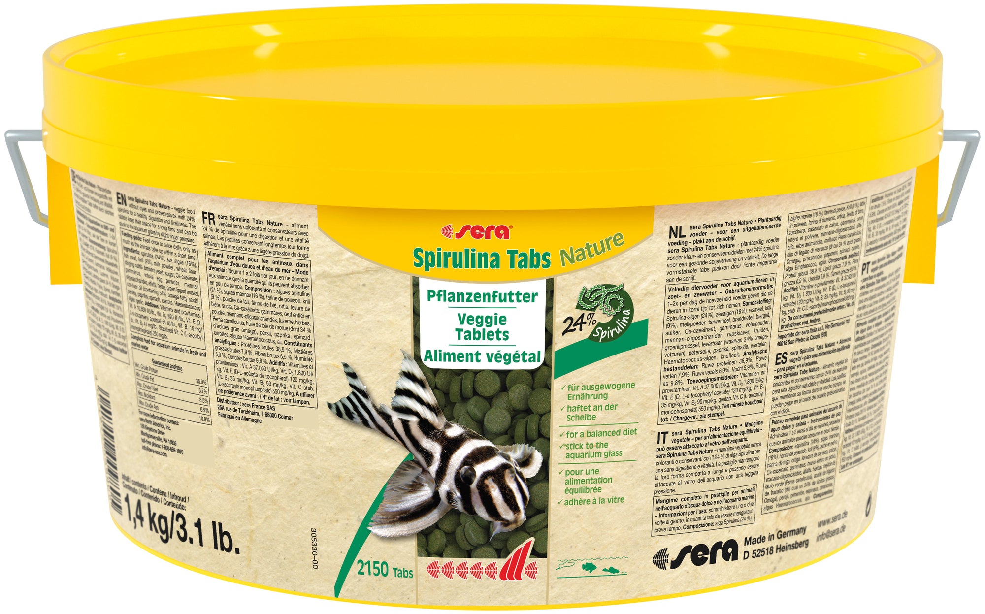sera Spirulina Tabs Nature Tablets