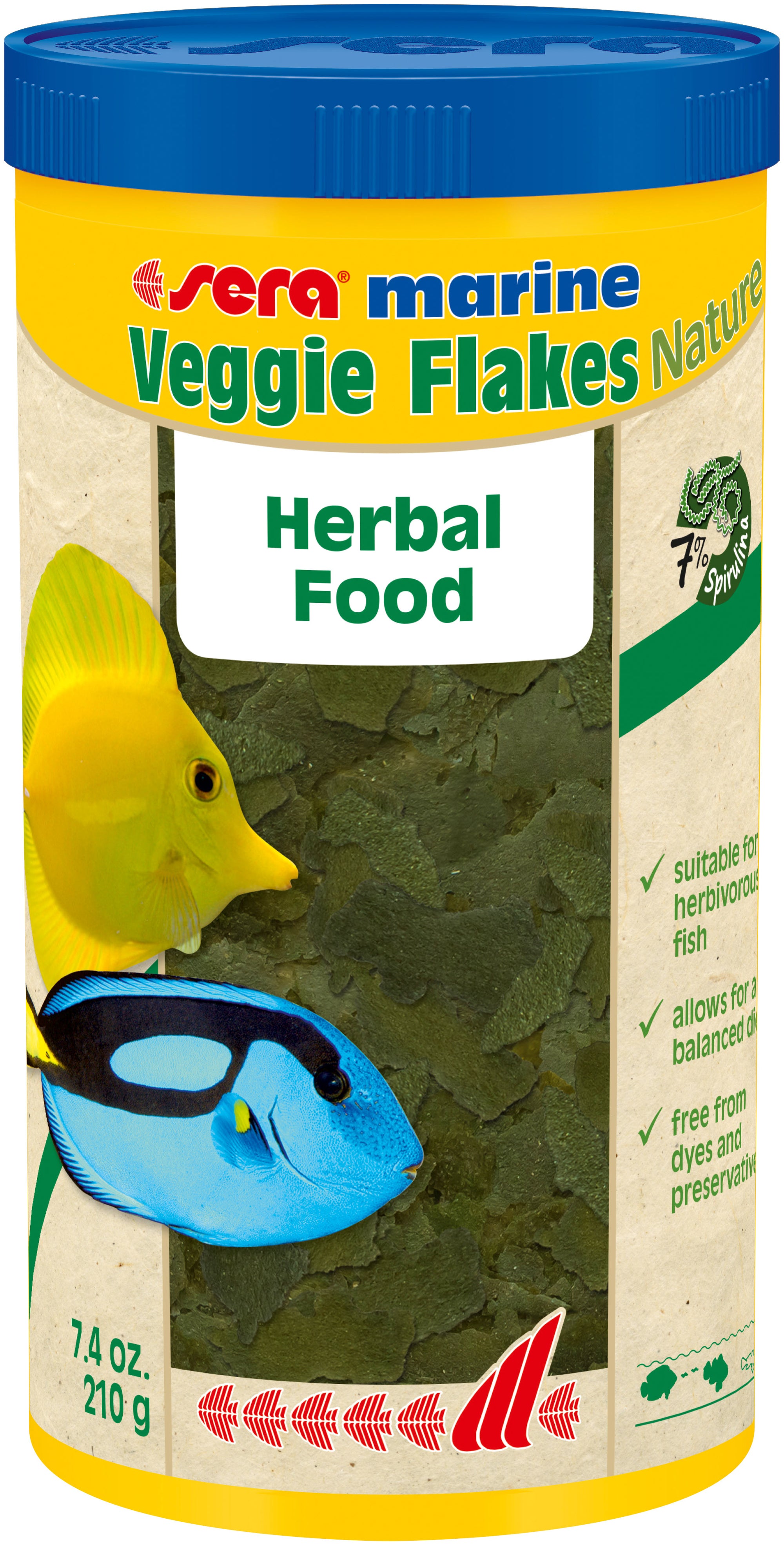sera Marin Veggie Flakes Nature Aquatic Equipment Design Inc