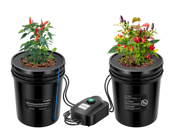 4 plant hydroponic kit Deep Water Culture Hydroponics - Bucket Kit