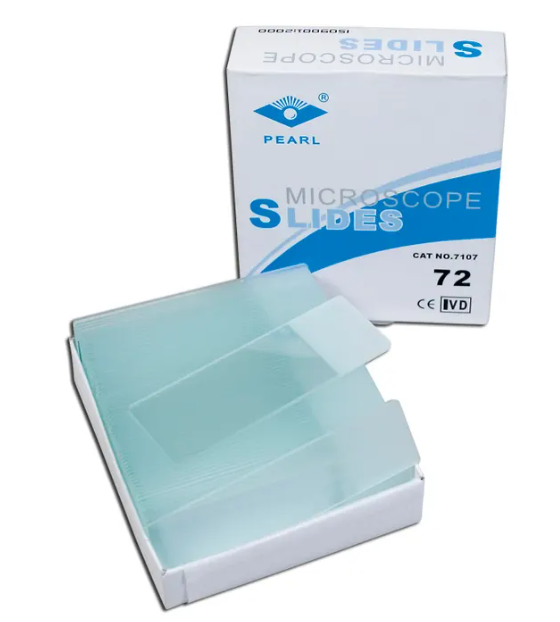 Glass Microscope Slides, 25 x 75 Millimeters, Pack of 72