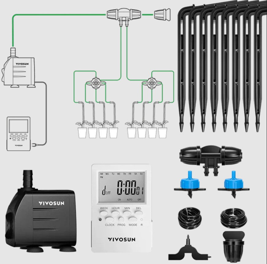 Complete Drip Irrigation Kit - Automatic