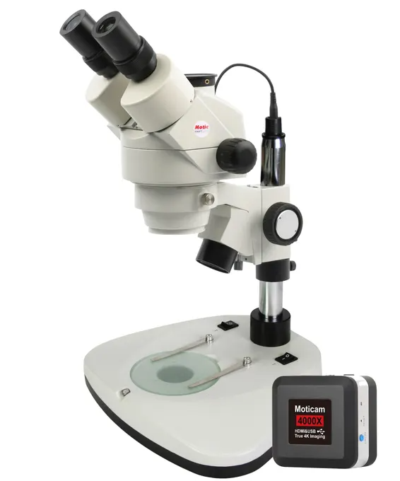 Trinocular Stereo Microscope w/Moticam Camera