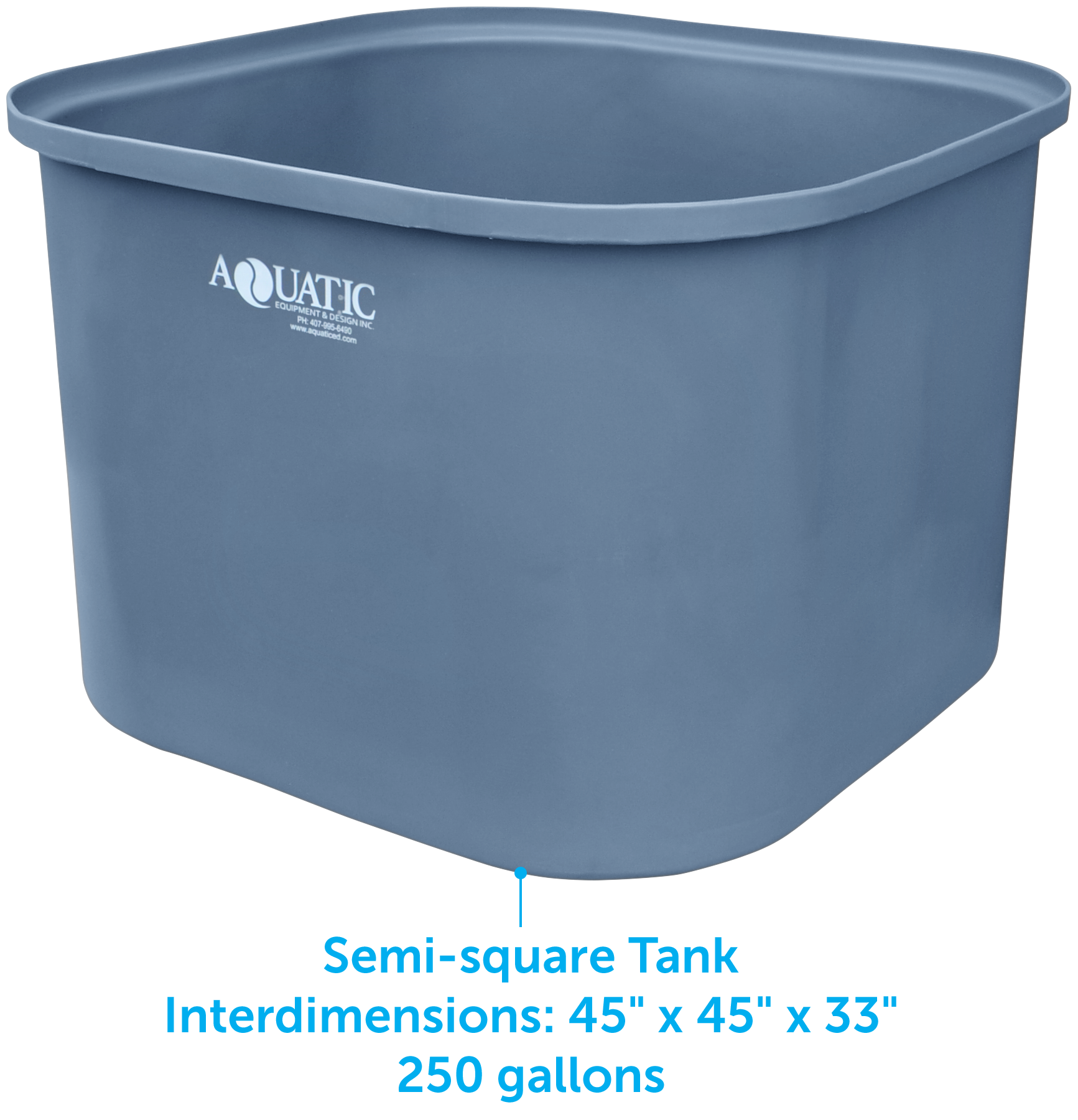 Rotomolded Plastic Tanks Semi-Square & Rectangular Trough