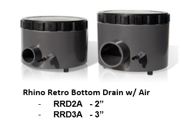 Aquadyne Rhino Bottom Drains - Aquatic Equipment & Design Inc.