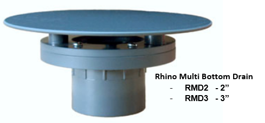 Aquadyne Rhino Bottom Drains